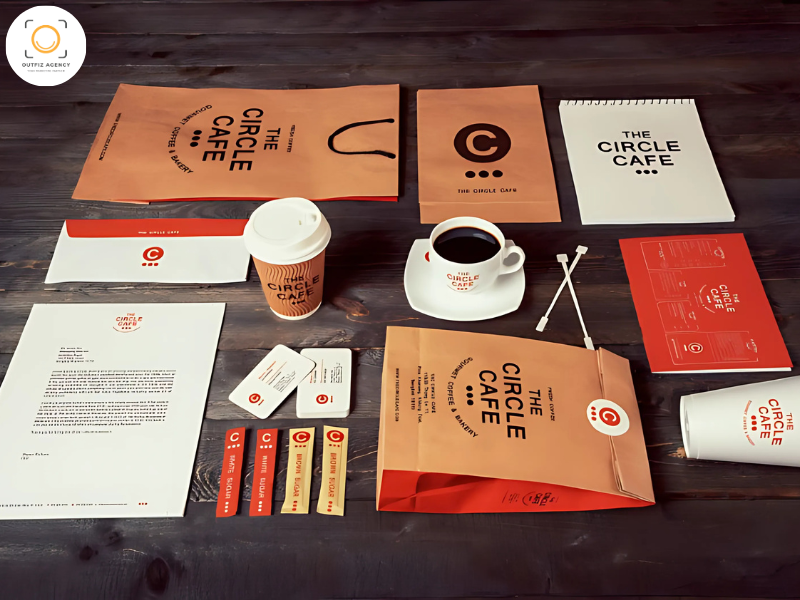 Bộ nhận diện thương hiệu quán cafe phong cách cổ điển (Vintage & Retro)