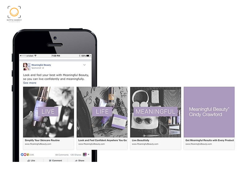 Quảng cáo Facebook Ads dạng Carousel