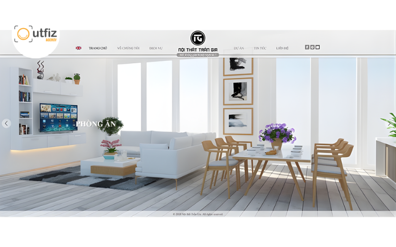 Thiết kế website sản xuất kinh doanh nội thất tối ưu bán hàng